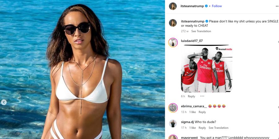 Teanna Trump Nicolas Pepe