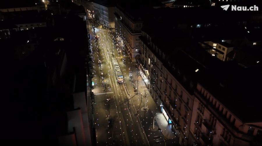 Morgen Donnerstag um 18 Uhr wird die Beleuchtung angestellt.