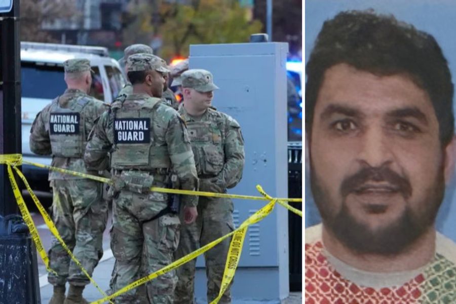 Rahmanullah Lakanwal (r.) ist der mutmassliche Attentäter von Washington.