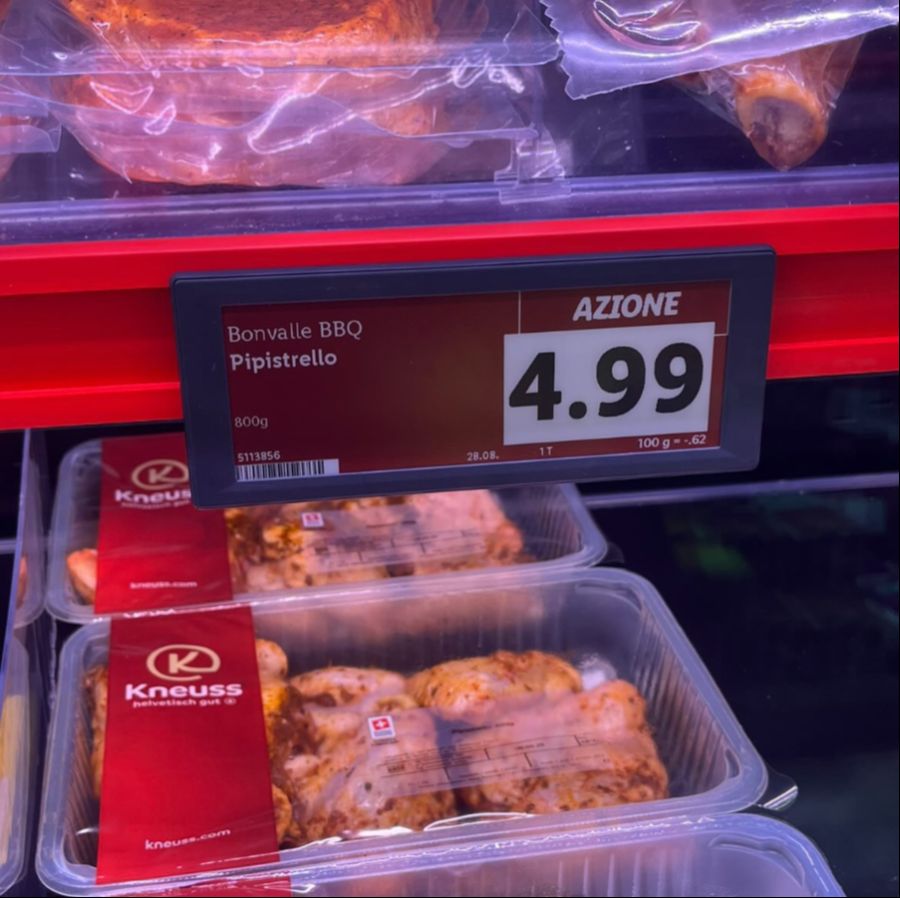 Lidl hat das Preisschild umgehend angepasst.