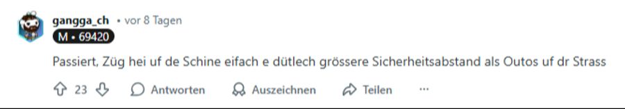 Die Community nutzt die Gelegenheit, sich etwas zu amüsieren.