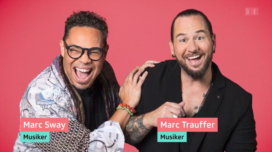 Marc Sway und Marc Trauffer rieten ebenfalls mit. Sway brachte die Globi-Pointe, nachdem WAM im Studio geflucht hatte.