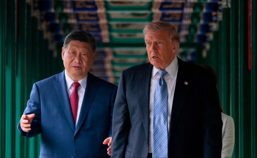 Donald Trump besuchte Xi Jinping in China.