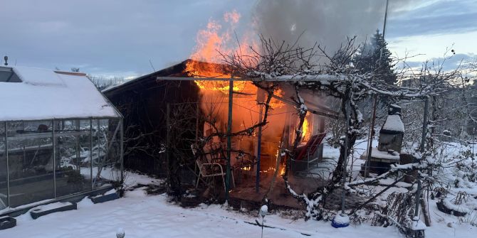 St. Gallen Brand Schrebergarten
