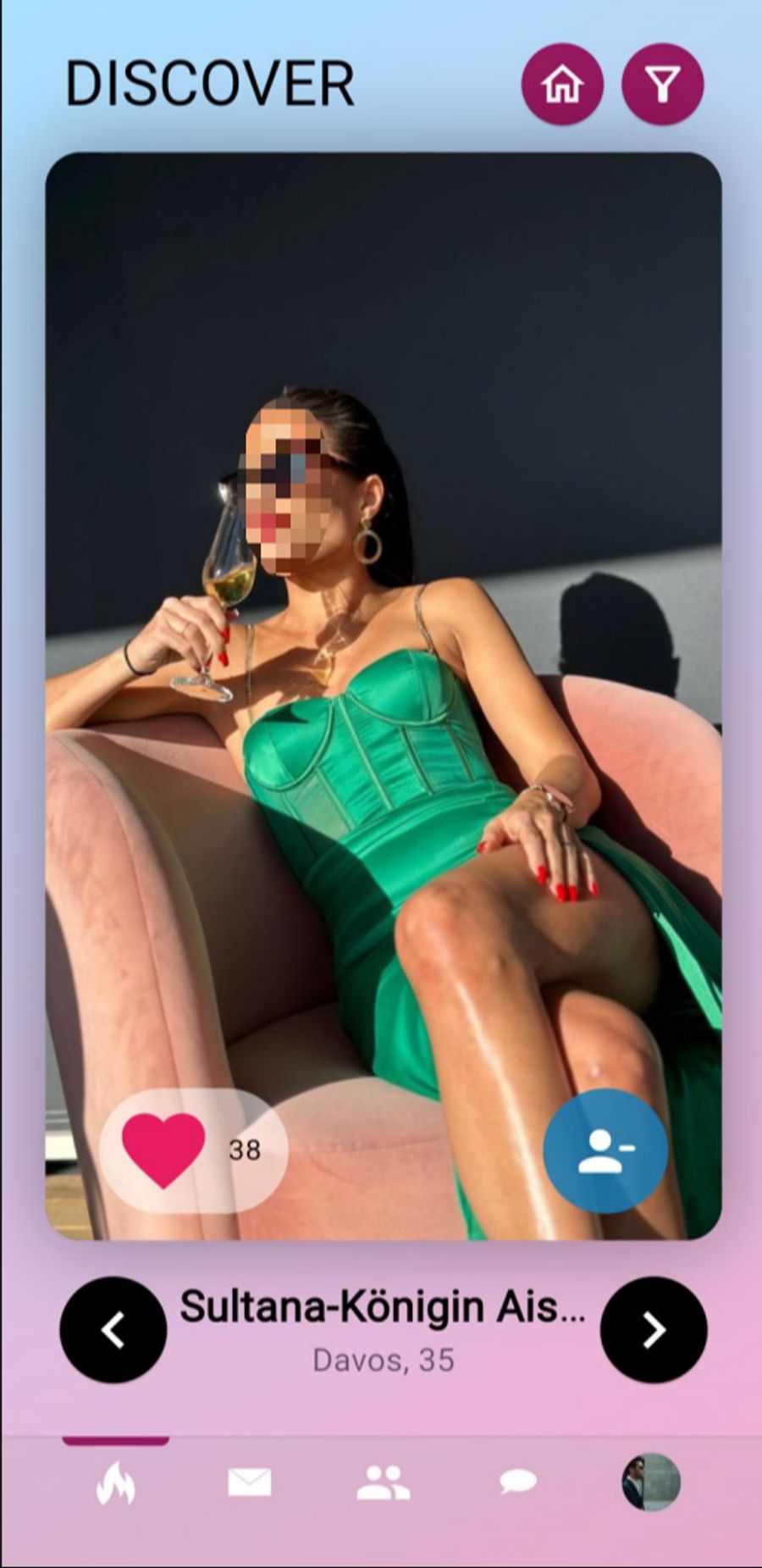 Bei ihr seien es keine professionellen Escorts, sondern Lehrerinnen, Studentinnen oder Ärztinnen, die «bezahlte Dates» anbieten.