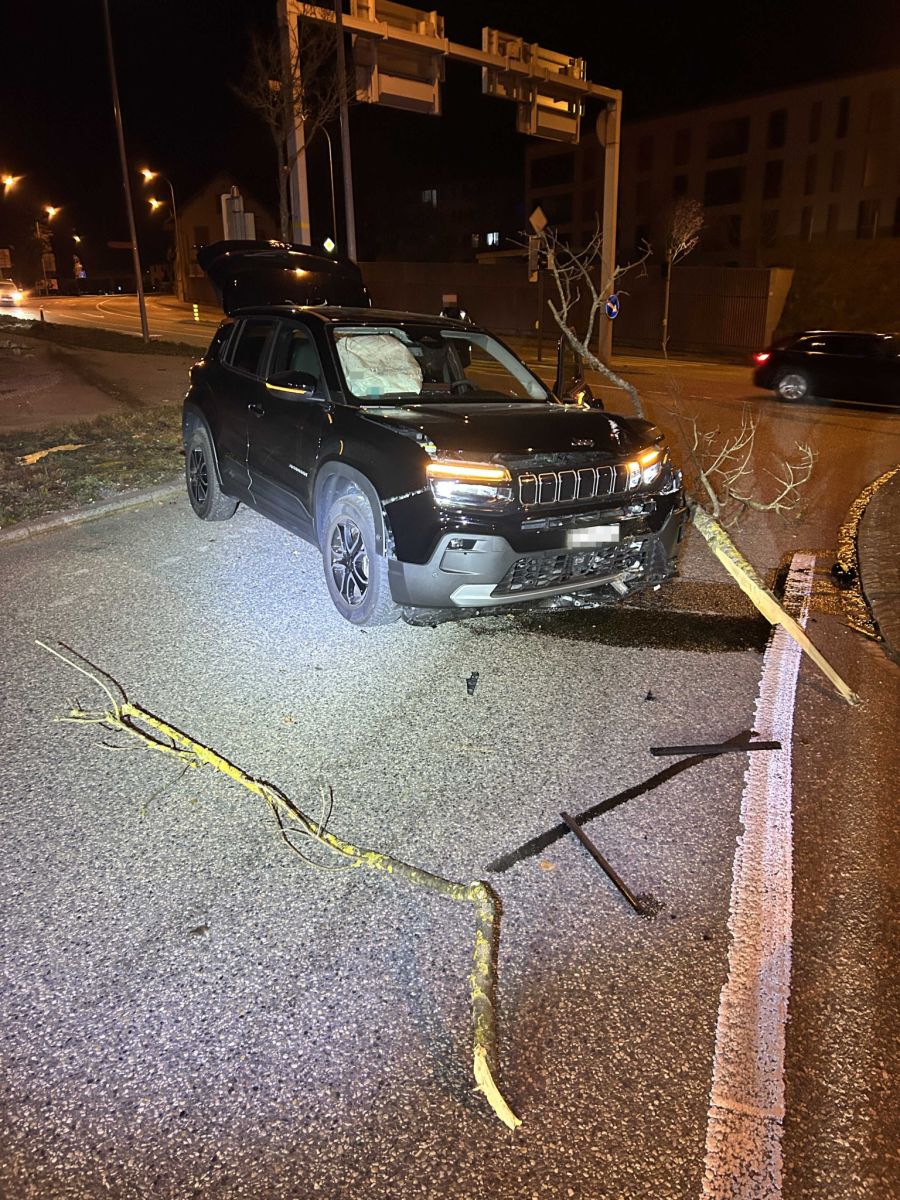 Bei der Kollision entstand Sachschaden.