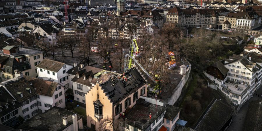 Das Vereinslokal der Zürcher Freimaurer am Lindenhof ist in der Nacht auf Montag abgebrannt.