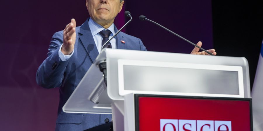 Der amtierende OSZE-Vorsitzende Ignazio Cassis plädierte anlässlich einer Konferenz in Genf für eine pragmatische Zusammenarbeit bei neuen Technologien.