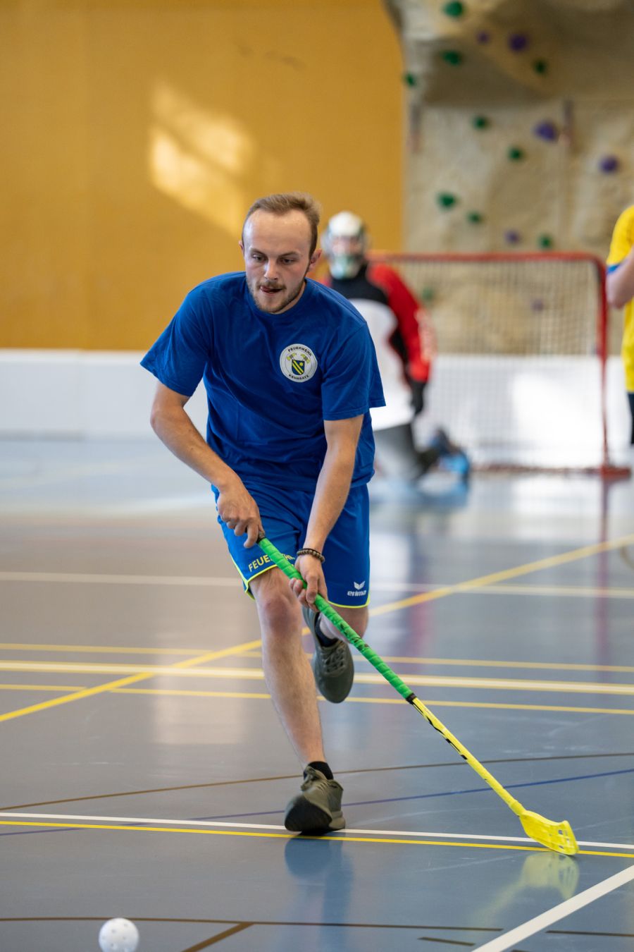 Ein Teilnehmer des Teams Feuerwehr Regio Belp.