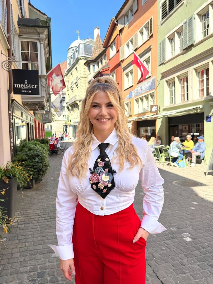 Beatrice Egli am 20. April beim Sächseläuten in Zürich.