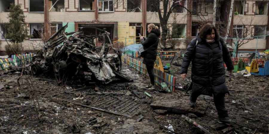 Eine russische Rakete hat in Kiew einen Kindergarten getroffen. (Archivbild)