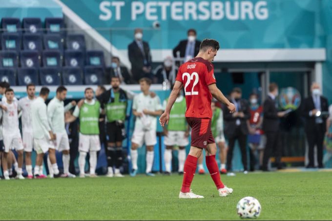 Die Schweizer Nati musste an grossen Turnieren mehrfach nach Penaltyschiessen die Segel streichen. Zuletzt im Viertelfinal 2021 gegen Spanien. Schweizer Nati
