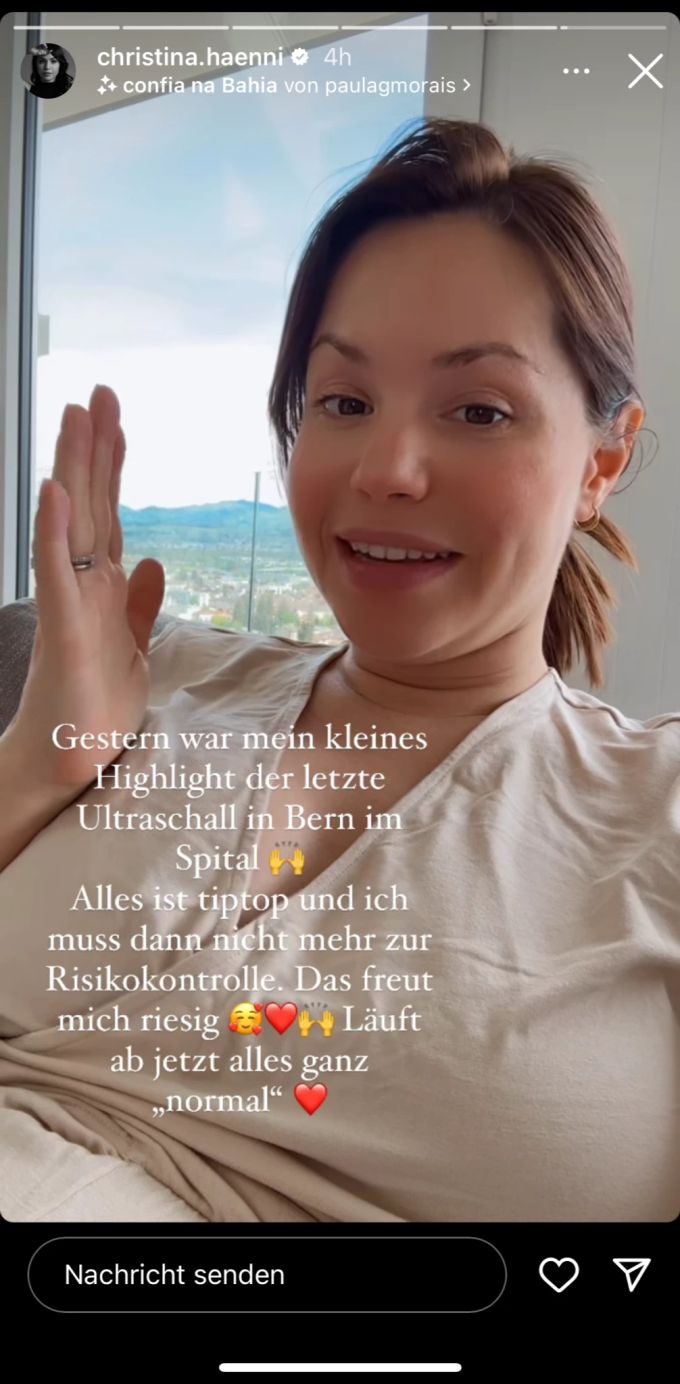 Christina Hänni gibt ein Schwangerschafts-Update. Luca Hänni Christina Hänni