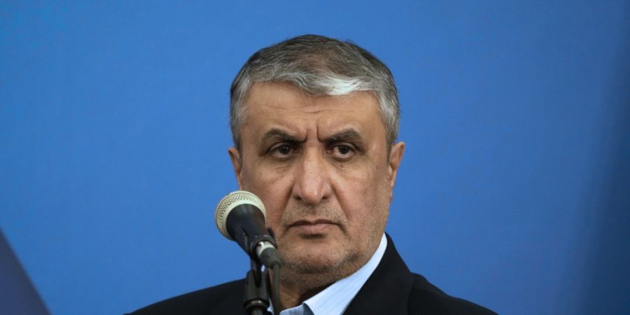 ARCHIV - Mohammed Eslami, Leiter der iranischen Atomenergiebehörde (AEOI), hört während seiner gemeinsamen Pressekonferenz mit dem Generaldirektor der Internationalen Atomenergie-Org...