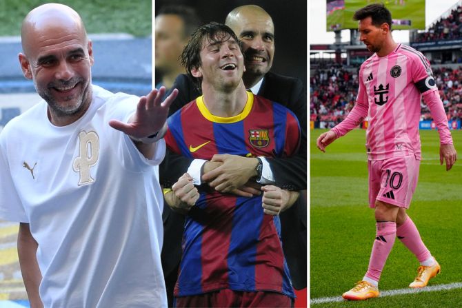 Pep Guardiola Lionel Messi