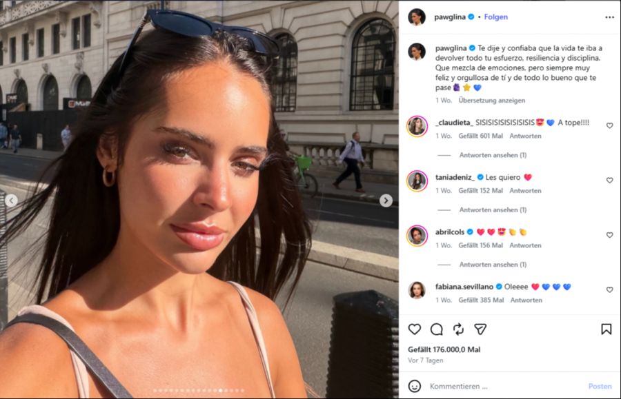 Auch seine Freundin, die Influencerin Pawgli, zieht nun nach London.