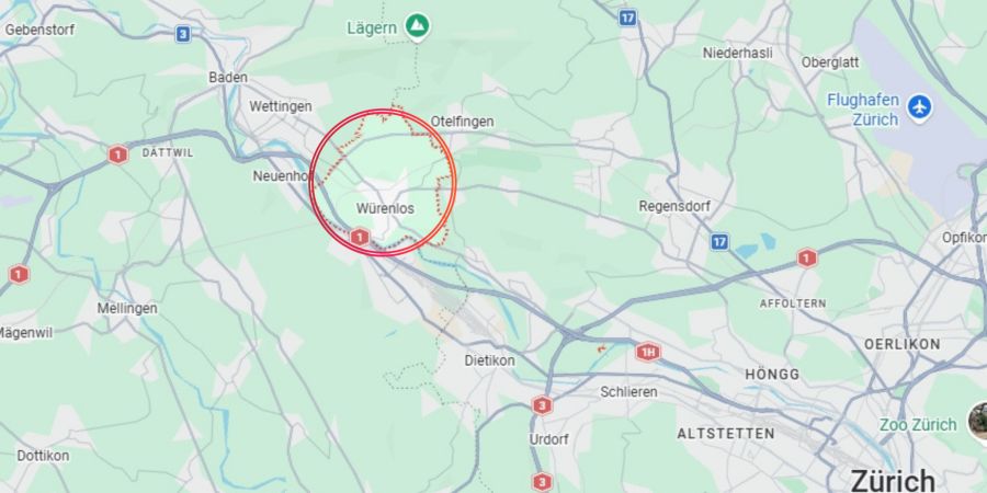 Die Gemeinde Würenlos liegt zwischen Baden AG und Dietikon ZH.