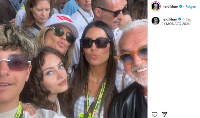 Heidi Klum Und Leni Posten Foto Mit Flavio Briatore | Nau.ch