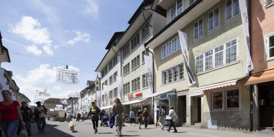 Wegen gestohlener Socken nahm die Polizei in Winterthur eine Verfolgungsjagd zu Fuss durch die Altstadt auf. (Archivbild)