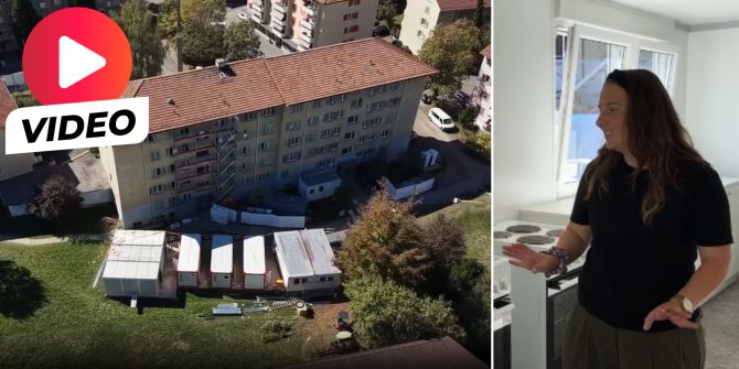 Winterthur Sanierung Wohnungen Container