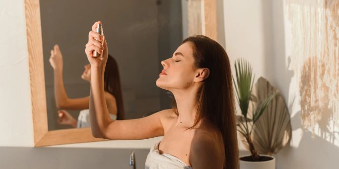 Fixierspray Auftrag