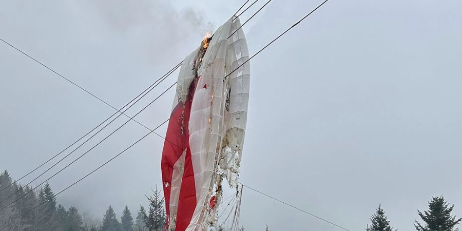 Gleitschirmunfall in Schwyz.