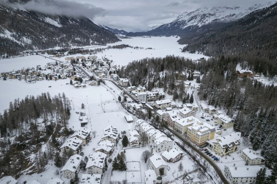 Sils im Engadin GR: Hier hatte es im Januar auch schon mehr Schnee.