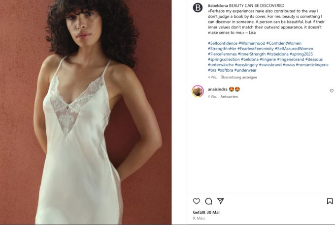 Beldona will keine KI-Influencer. Beldona