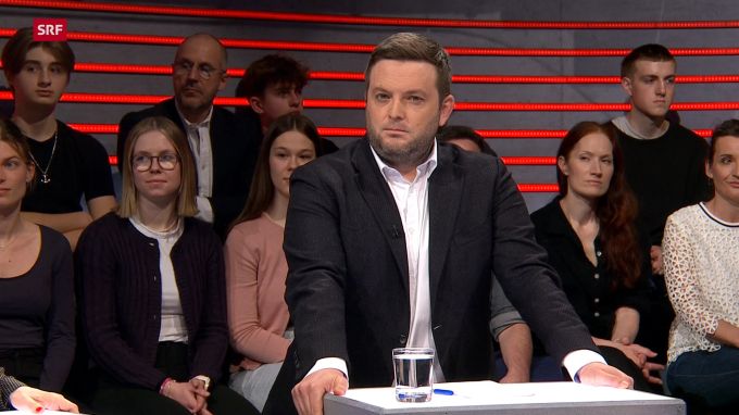 SP-Nationalrat Jon Pult in der «Arena». arena
