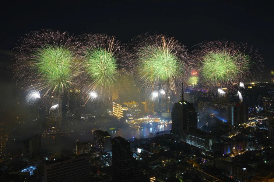 Neujahrsfeierlichkeiten in Bangkok