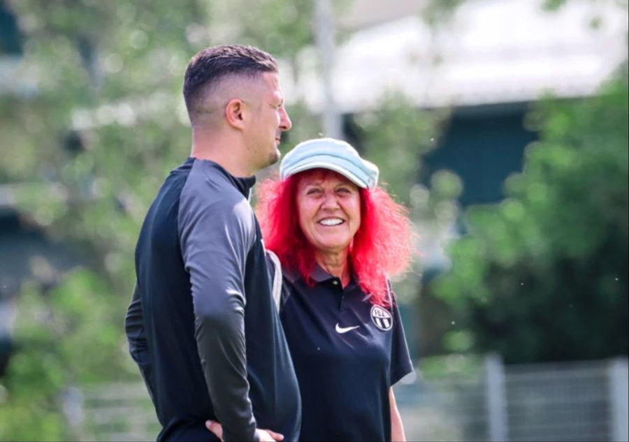 Präsidentin Heliane Canepa und Sportchef Milos Malenovic.