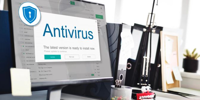 PC Bildschirm Schreibtisch Antivirus