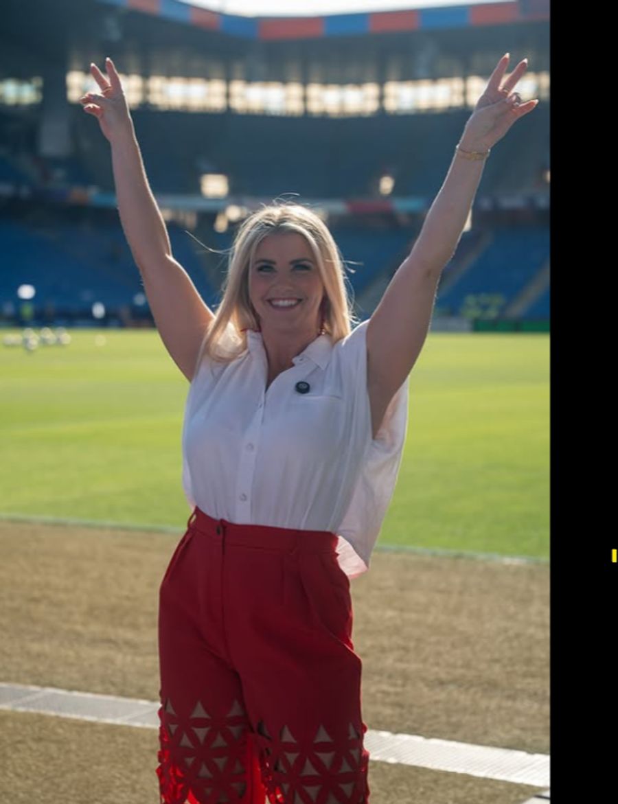 Beatrice Egli sang zur Eröffnung der WEURO 2025 die Schweizer Nationalhymne.