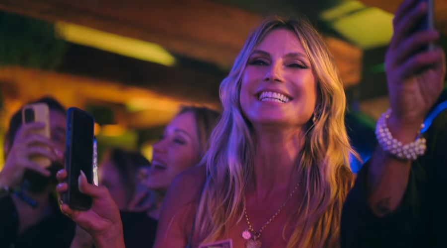 Auch Topmodel Heidi Klum war bei der zweitägigen Sause mit dabei.