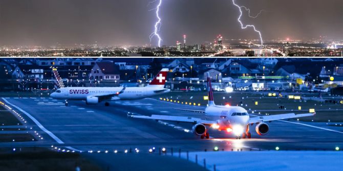 Gewitter Flughafen
