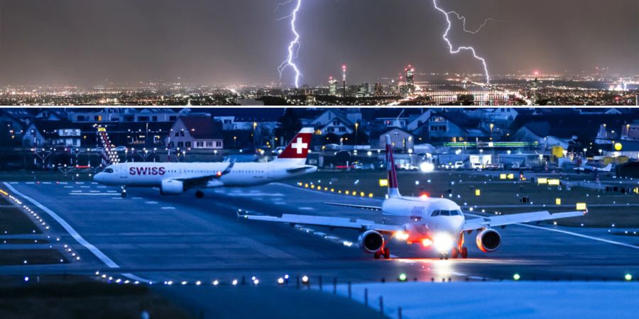 Gewitter Flughafen