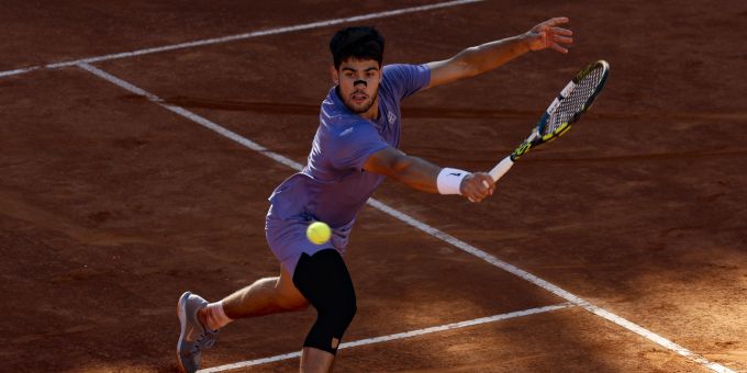 Carlos Alcaraz steht in Rom im Final. Carlos Alcaraz Rom