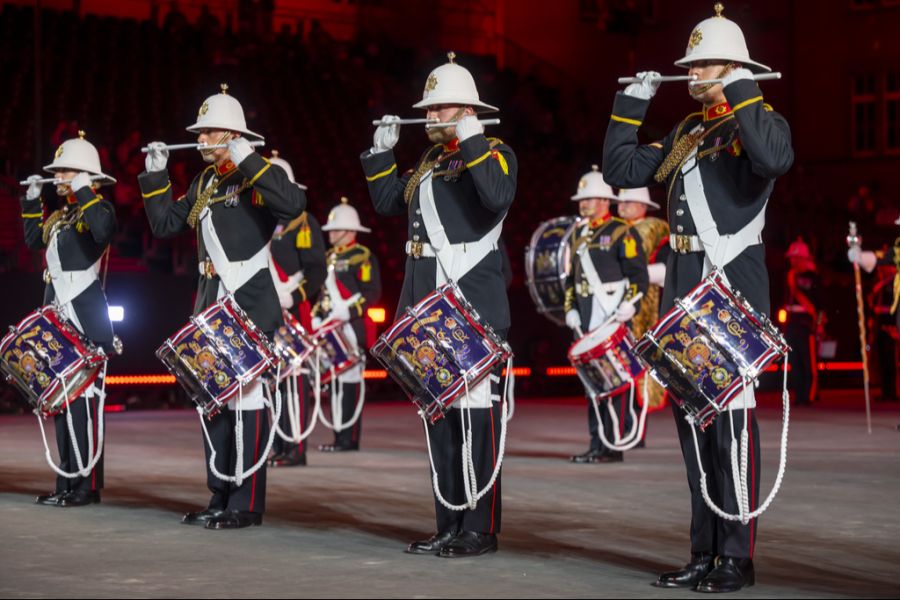 Letzten Freitag war die Eröffnung des Basel Tattoo.