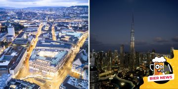 Dubai Schweiz Flugzeug landet