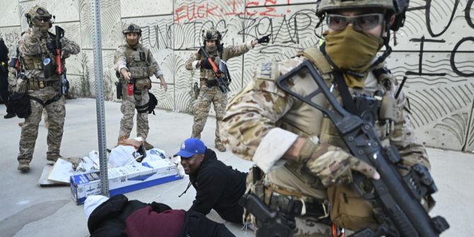 Los Angeles Nationalgarde Proteste