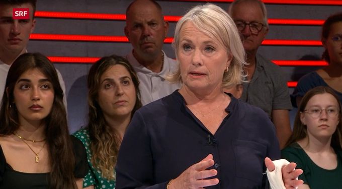 Mitte-Nationalrätin Elisabeth Schneider-Schneiter spricht sich in der «Arena» klar als Befürworterin der neuen EU-Verträge aus. «Arena»