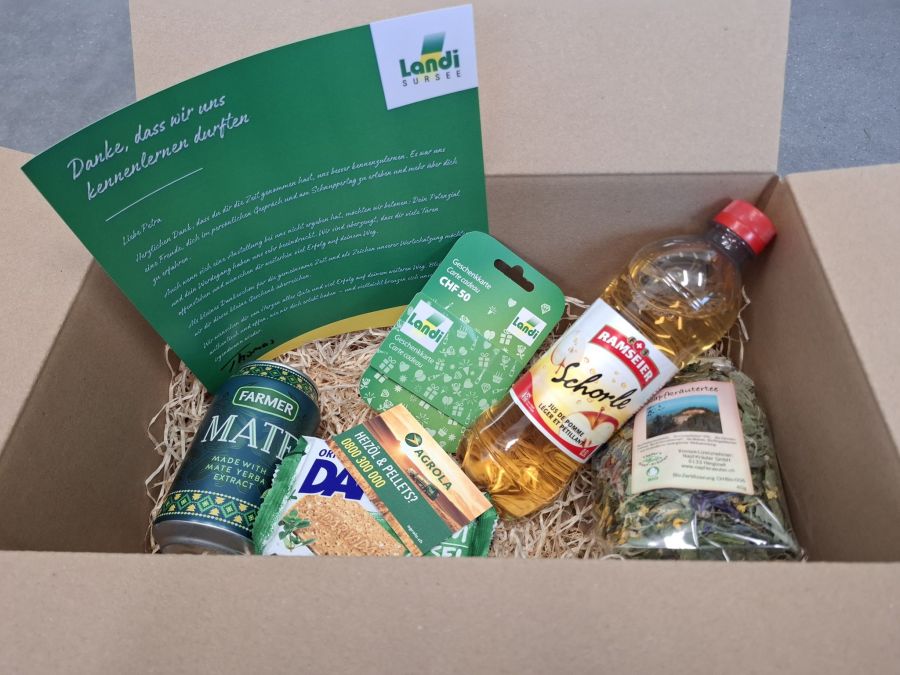 Die Landi schickt Bewerbern bei Job-Absage eine Geschenkbox mit persönlichem Brief.