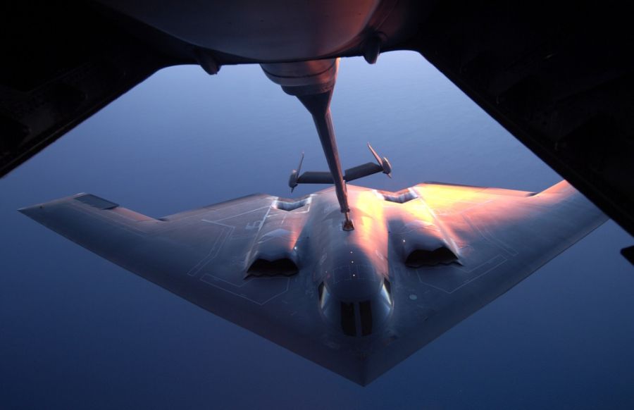 B-2 Bomber am Tanken
