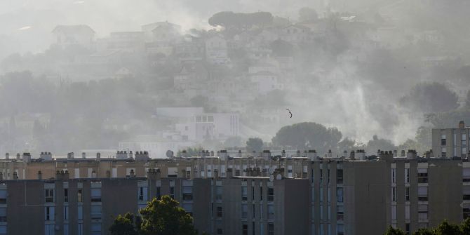 Flächenbrand in Frankreich