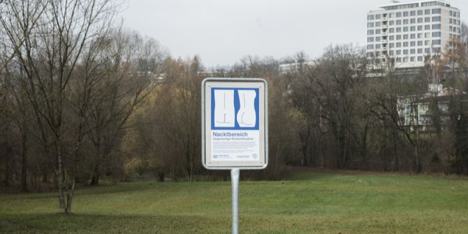 FKK Schild Werdinsel