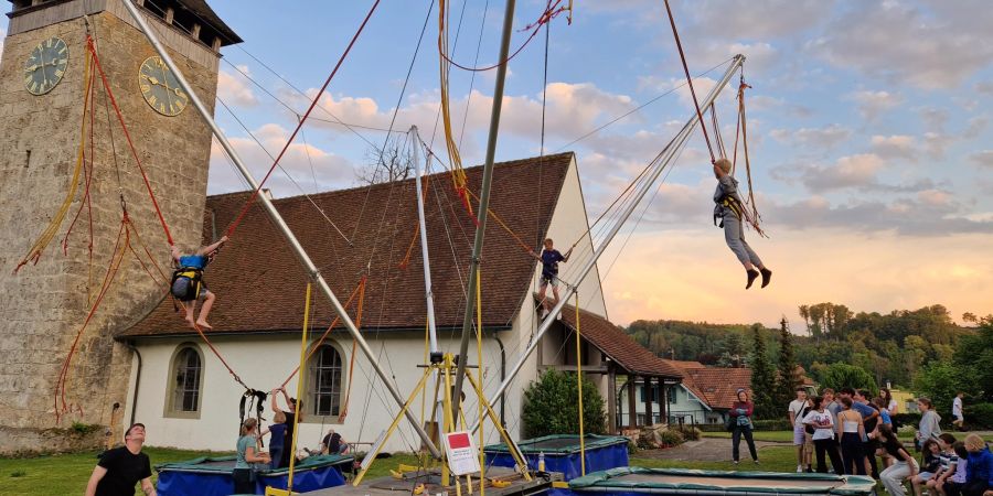 Adrenalin pur! Kinder können sich an der «Lange Nacht der Kirchen» austoben.