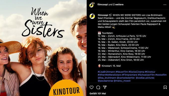 Lisa Brühlmann ist Regisseurin und Hauptdarstellerin ihres neuen Filmes «When We Where Sisters». lisa brühlmann