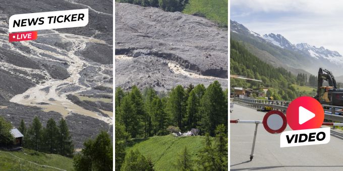 Tag 4 nach Bergsturz - Glückskette: 4,3 Millionen Franken Spenden Tag 4 nach Bergsturz - Glückskette: 4,3 Millionen Franken Spenden