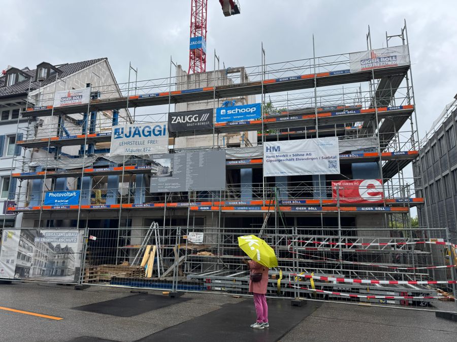 In Baden AG entsteht dieser Neubau.