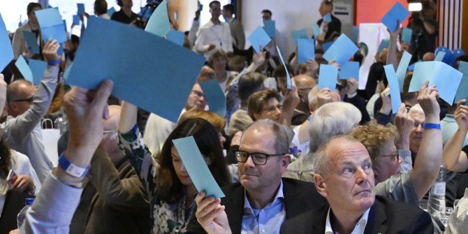 Delegiertenversammlung FDP Abstimmung